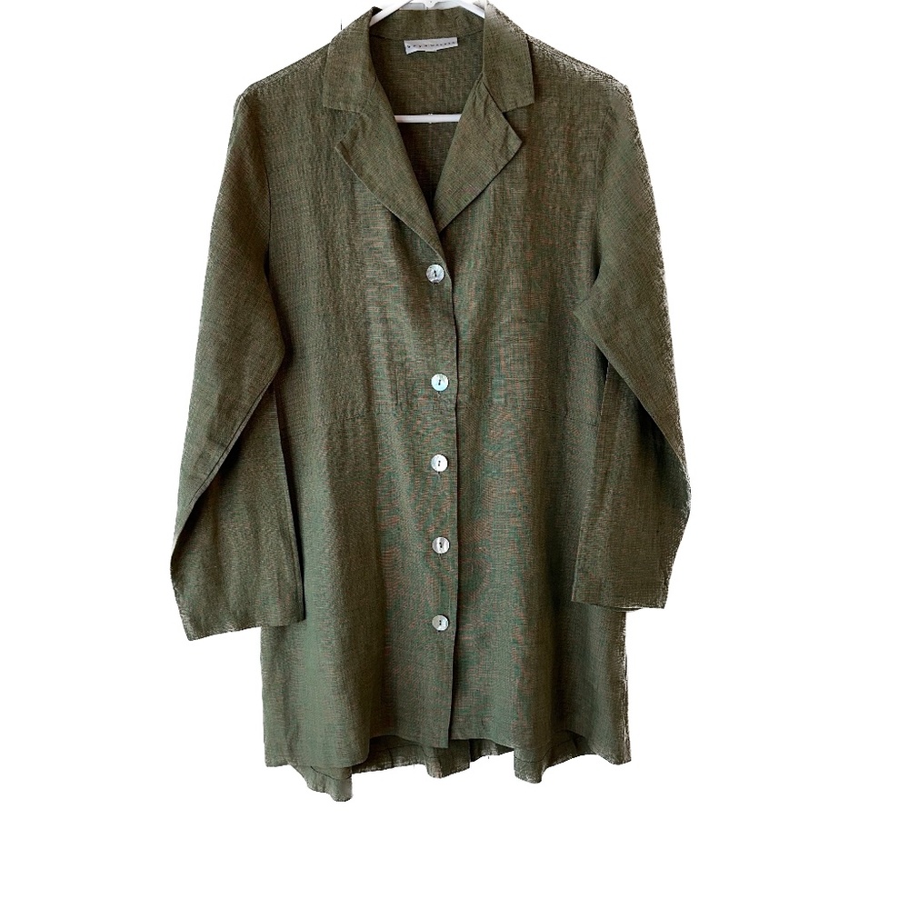 Bryn Walker Ladies Medium Linen Button-down Tunic